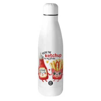 Ketchup To My Fries, Μεταλλικό παγούρι θερμός (Stainless steel), 500ml