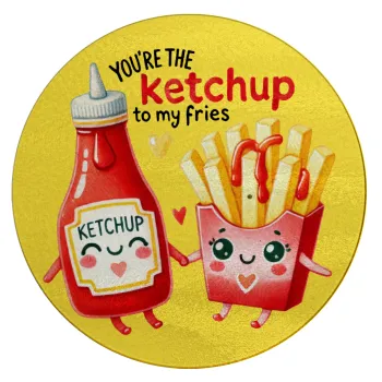 Ketchup To My Fries, Επιφάνεια κοπής γυάλινη στρογγυλή (30cm)