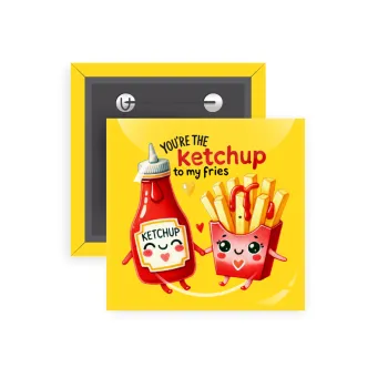 Ketchup To My Fries, Κονκάρδα παραμάνα τετράγωνη 5x5cm