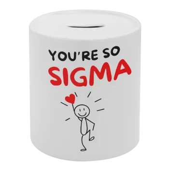 Sigma Valentine's Day , Κουμπαράς πορσελάνης με τάπα