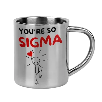Sigma Valentine's Day , Mug Stainless steel double wall 300ml
