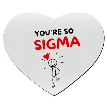 Sigma Valentine's Day , Mousepad heart 23x20cm
