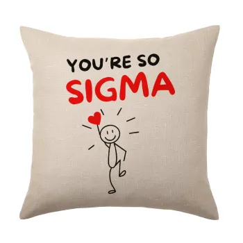 Sigma Valentine's Day , Μαξιλάρι καναπέ ΛΙΝΟ 40x40cm περιέχεται το  γέμισμα