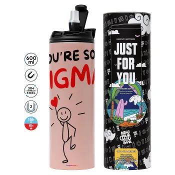 Sigma Valentine's Day , Tumbler stainless steel PINK 600ml