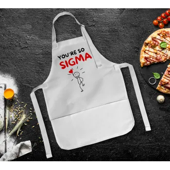 Sigma Valentine's Day , Ποδιά Σεφ Ολόσωμη Παιδική (με ρυθμιστικά και 2 τσέπες)