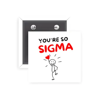 Sigma Valentine's Day , Κονκάρδα παραμάνα τετράγωνη 5x5cm