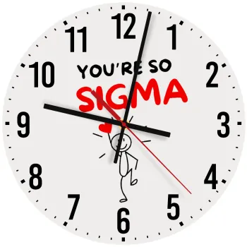 Sigma Valentine's Day , Ρολόι τοίχου ξύλινο (30cm)