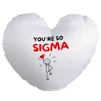 Sigma Valentine's Day , Μαξιλάρι καναπέ καρδιά 40x40cm περιέχεται το  γέμισμα