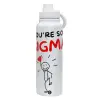 1L Stainless Steel Thermal Bottle with Phone Holder & Double Wall Insulation