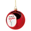 Christmas tree ball Red 8cm