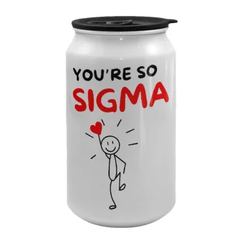 Sigma Valentine's Day , Κούπα ταξιδιού μεταλλική με καπάκι (tin-can) 500ml