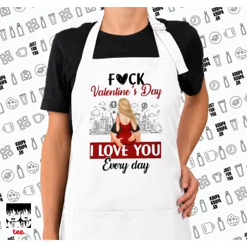 I love You Everyday , Ποδιά μακριά Σεφ ολόσωμη με τσέπες white (ΕΝΗΛΙΚΩΝ)