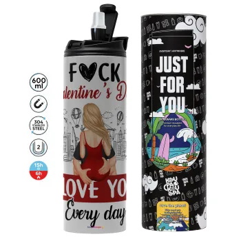 I love You Everyday , Tumbler stainless steel GREY 600ml