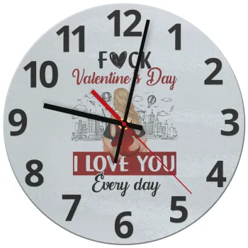 I love You Everyday , Ρολόι τοίχου γυάλινο (30cm)