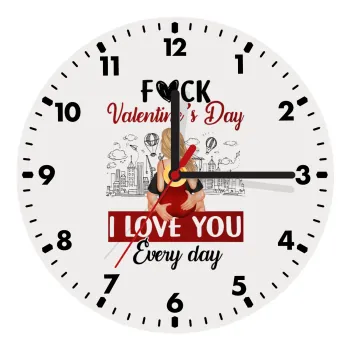 I love You Everyday , Ρολόι τοίχου ξύλινο (20cm)
