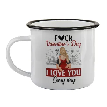 I love You Everyday , Κούπα εμαγιέ με μαύρο χείλος 360ml