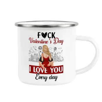 I love You Everyday , Κούπα Μεταλλική εμαγιέ λευκη 360ml