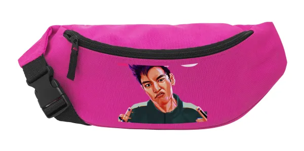 Squid game 2 — Unisex waist bag (banana) in PINK color with 2 pockets