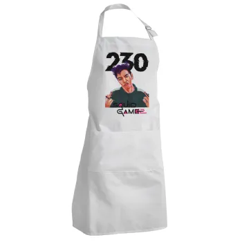 Squid game 2, Thanos 230, Ποδιά Σεφ Ολόσωμη Ενήλικων (με ρυθμιστικά και 2 τσέπες)