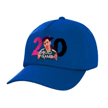 Squid game 2, Thanos 230, Twill Καπέλο παιδικό ΜΠΛΕ (100% ΒΑΜΒΑΚΕΡΟ, ΠΑΙΔΙΚΟ, UNISEX)