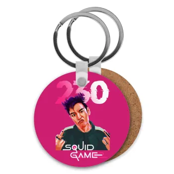 Squid game 2, Thanos 230, Μπρελόκ Ξύλινο στρογγυλό MDF Φ5cm