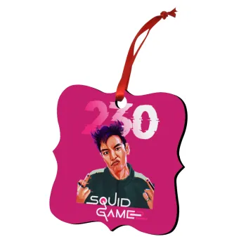 Squid game 2, Thanos 230, Christmas ornament polygon wooden 7.5cm
