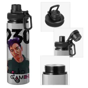 Squid game 2, Thanos 230, Metallic water bottle with safety cap, 850ml aluminum
