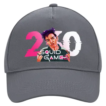 Squid game 2, Thanos 230, Καπέλο Ενηλίκων Ultimate Γκρι, (100% ΒΑΜΒΑΚΕΡΟ DRILL, ΕΝΗΛΙΚΩΝ, UNISEX, ONE SIZE)