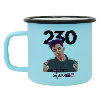Squid game 2, Thanos 230, Κούπα Μεταλλική εμαγιέ ΜΑΤ σιέλ 360ml