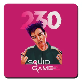 Squid game 2, Thanos 230, Τετράγωνο μαγνητάκι ξύλινο 9x9cm