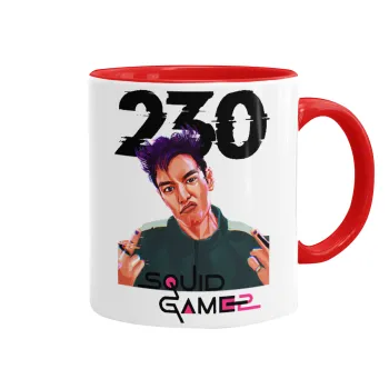 Squid game 2, Thanos 230, Mug colored red, ceramic, 330ml