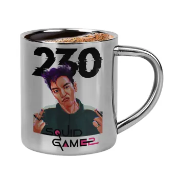 Squid game 2, Thanos 230, Double-wall metal cup for espresso (220ml)