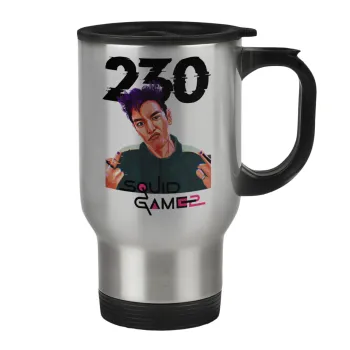 Squid game 2, Thanos 230, Stainless steel travel mug with lid, double wall 450ml