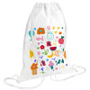 Backpack pouch GYMBAG white (28x40cm)