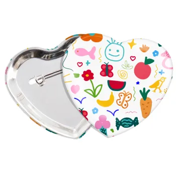 Παιδική φαντασία, Κονκάρδα παραμάνα καρδιά (57x52mm)