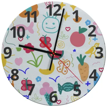 Παιδική φαντασία, Ρολόι τοίχου γυάλινο (30cm)