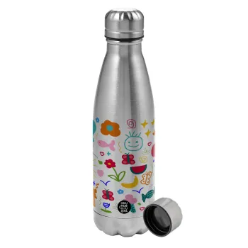Παιδική φαντασία, Metallic water bottle, stainless steel, 750ml