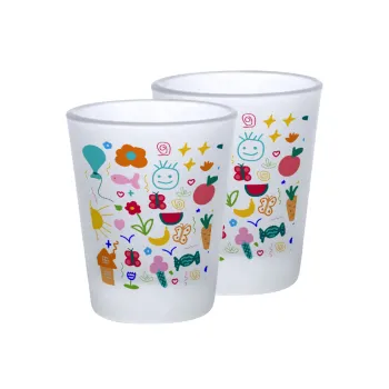 Παιδική φαντασία, Σφηνοπότηρα γυάλινα 45ml του πάγου (2 τεμάχια)