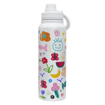 Παιδική φαντασία, Θερμός 1L Ανοξείδωτο με Βάση Κινητού & Διπλά Τοιχώματα