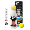 Tennis ball Metal mug thermos White, double wall, 550ml