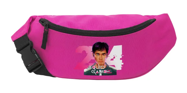 Squid game 456 Gi-Hun — Unisex waist bag (banana) in PINK color with 2 pockets