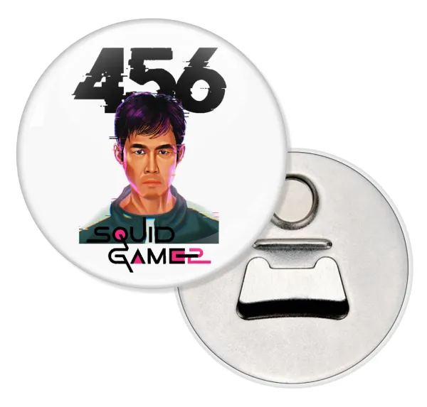 Squid game 456 Gi-Hun — Μαγνητάκι & Ανοιχτήρι (5.9cm)