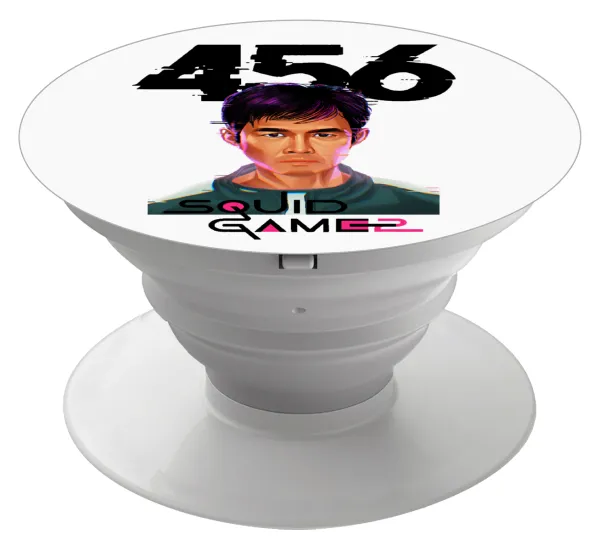 Squid game 456 Gi-Hun — Phone Holders Stand  Λευκό Βάση Στήριξης Κινητού στο Χέρι