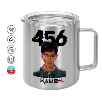 Squid game 456 Gi-Hun, Mug Stainless steel double wall 300ml