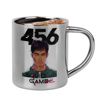 Squid game 456 Gi-Hun, Double-wall metal cup for espresso (220ml)