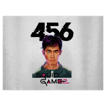 Squid game 456 Gi-Hun, Επιφάνεια κοπής γυάλινη (38x28cm)