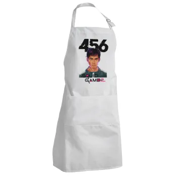 Squid game 456 Gi-Hun, Ποδιά Σεφ Ολόσωμη Ενήλικων (με ρυθμιστικά και 2 τσέπες)