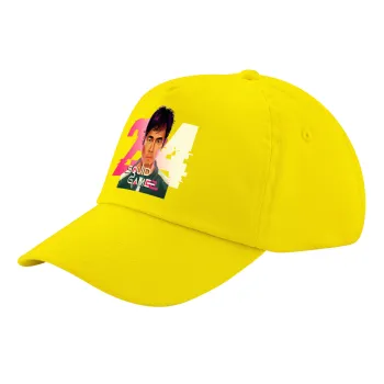Squid game 456 Gi-Hun, Καπέλο παιδικό Baseball, 100% Βαμβακερό Twill, Κίτρινο (ΒΑΜΒΑΚΕΡΟ, ΠΑΙΔΙΚΟ, UNISEX, ONE SIZE)