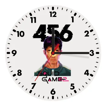 Squid game 456 Gi-Hun, Wooden wall clock (20cm)