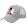 Trucker Hat with Mesh, GREY, (COTTON, KIDS, UNISEX, ONE SIZE)